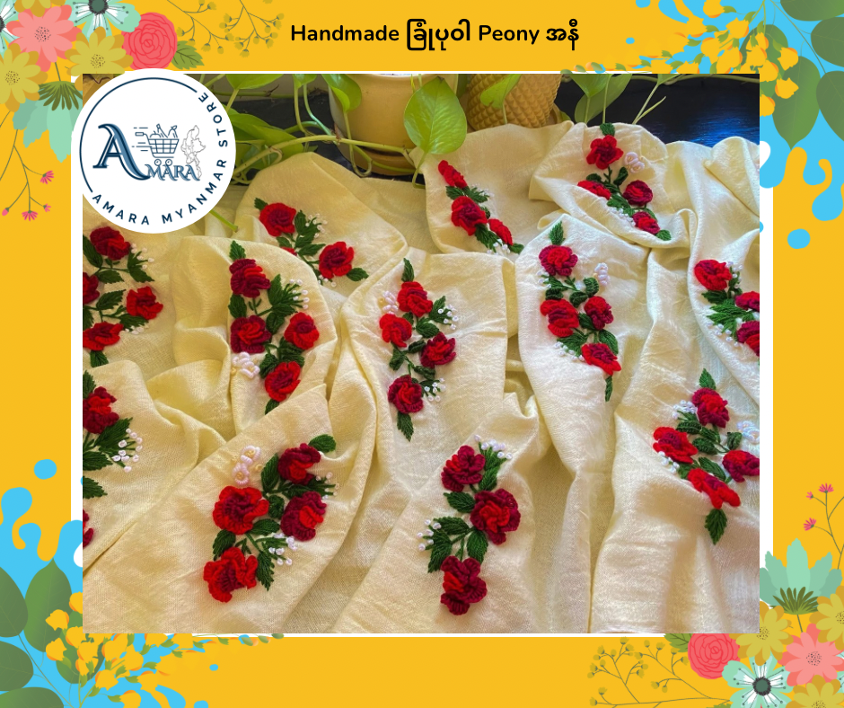 Handmade ခြုံပုဝါ 100% Cotton