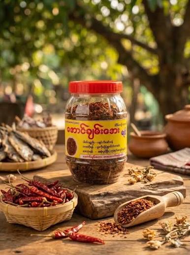 ACA အောင်ချမ်းအေး ငရုတ်သီးအကျက်မှုန့် အလှော်ထောင်း (၁၈ကျပ်သား)