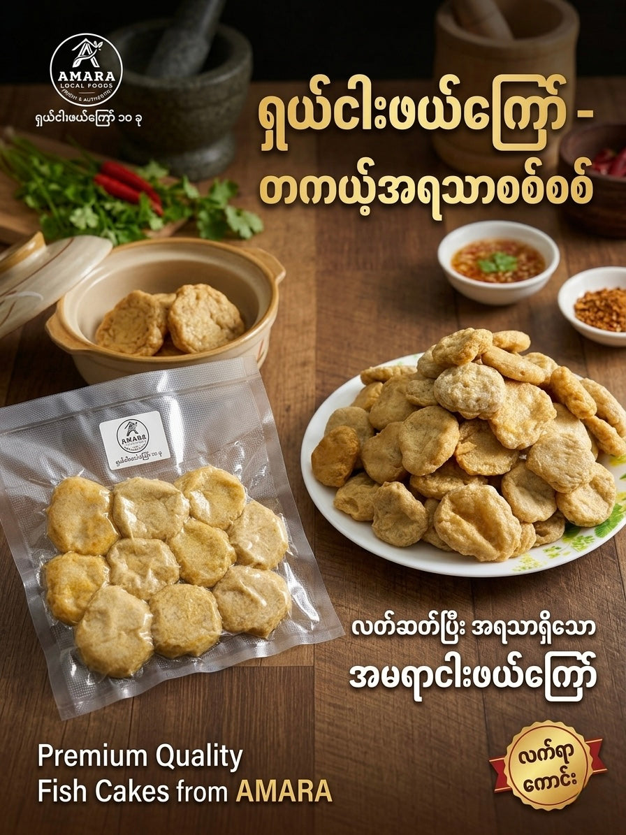 Amara ရှယ် ငါးဖယ်ကြော် 10 Pcs