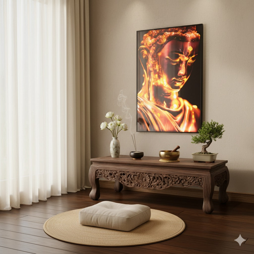 BD ဘုရားပုံတော် မီးပါ (L16*H24 Inches)
