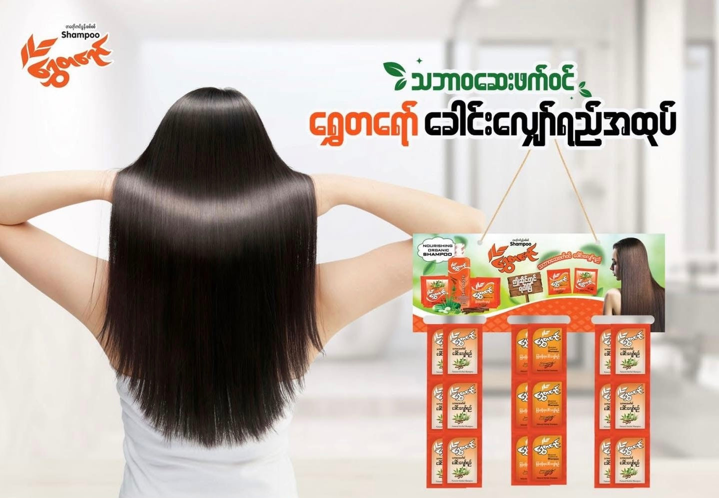 STY ရွှေတရော် မြန်မာ့ရိုးရာခေါင်းလျှော်ရည်  အထုတ်