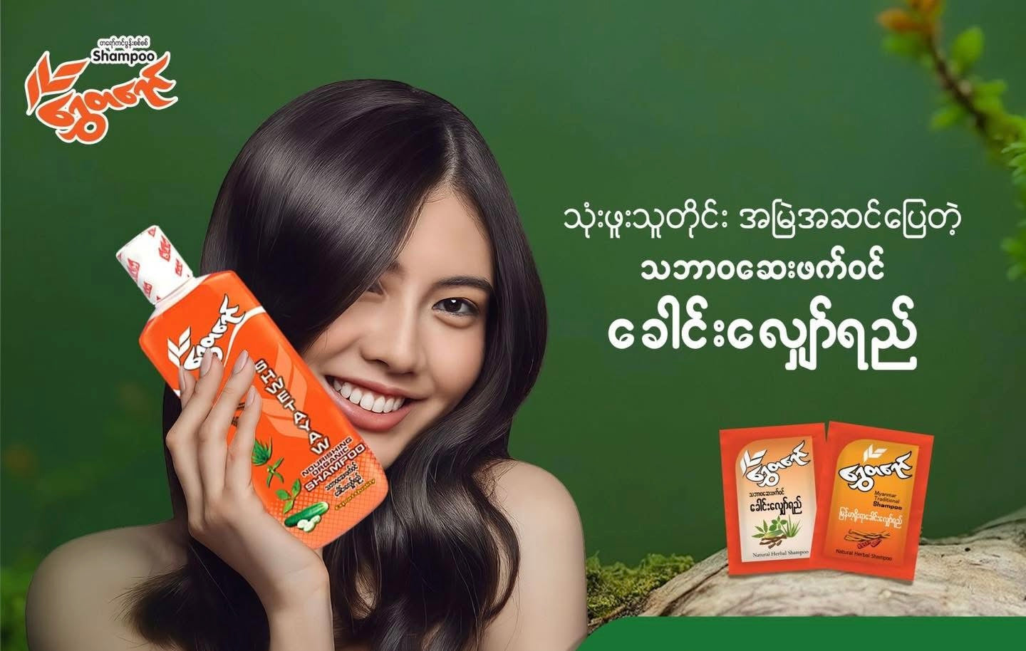 STY ရွှေတရော် မြန်မာ့ရိုးရာခေါင်းလျှော်ရည်  အထုတ်