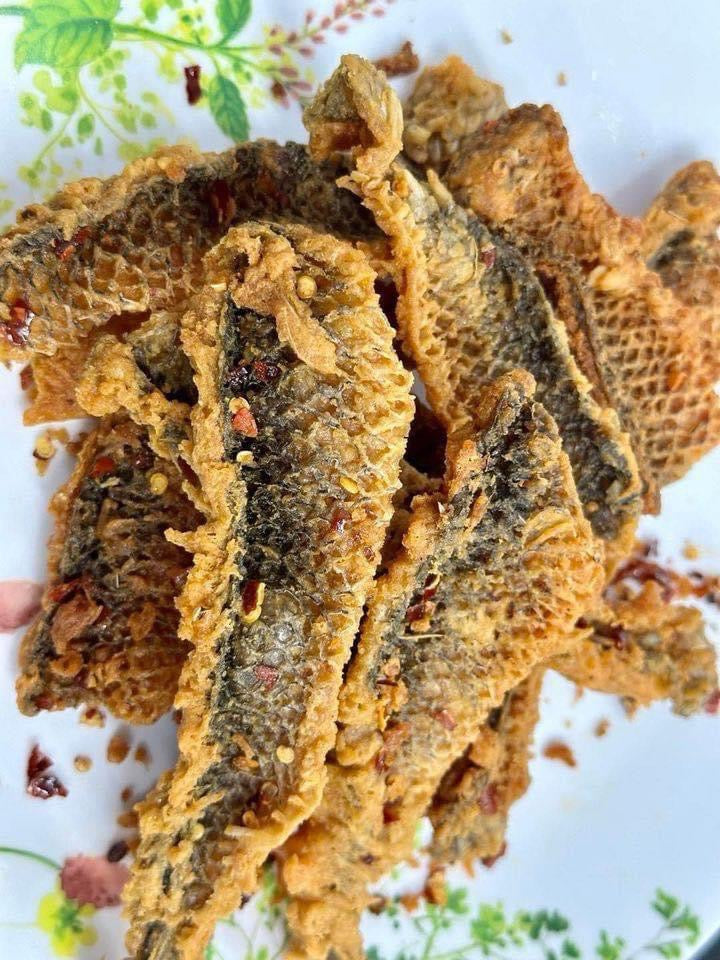 Fish Skin ငါးအရေခွံကြော် (အစပ်)