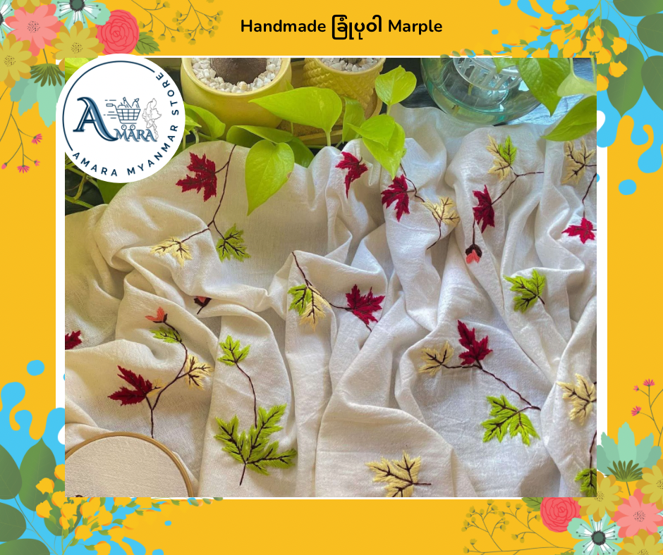 Handmade ခြုံပုဝါ 100% Cotton