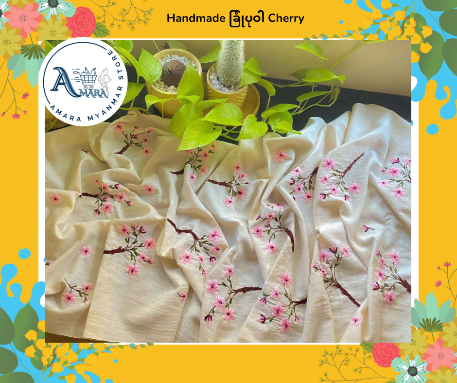 Handmade ခြုံပုဝါ 100% Cotton