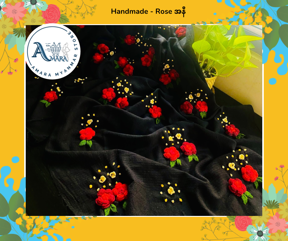 Handmade ချည်ပုဝါ 100% Cotton