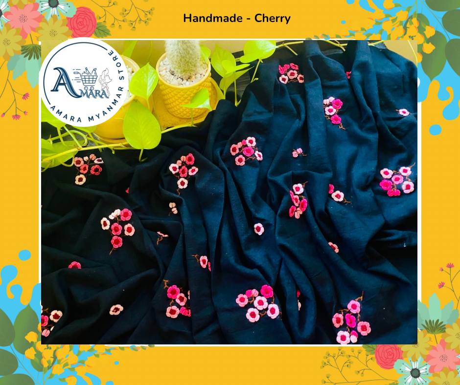 Handmade ချည်ပုဝါ 100% Cotton